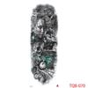 1 PC 480*170MM Large Temporary Tattoos Sleeve for Men Women Full Arm Selleve Tattoos Temporary Realistic Fake Wolf Tiger Lion Tattoo