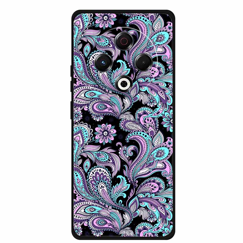 Чехол для Tecno Spark 30 4G Case 6.78" Мультяшный Кот Черный Силикон Мягкая Задняя Крышка Чехол Для Tecno Spark 30 Чехол Spark30 Funda Сумка