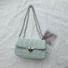 Women's Quilted Shoulder Bag Fashion Chain Crossbody Bag Classic Crossbody Square Handbag Chic Underarm Purse for Ladies