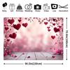 2D Valentines Day Red Heart Backdrop for Wedding Photoshoot