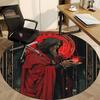 1PC Mage Flame Office Round Area Rug, Mat Suitable For Office, Under Office Chairs Bedroom Living Room Home Decor, Room Deco