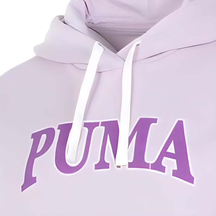 Puma Толстовка с капюшоном с буквенным принтом и большими карманами, женская толстовка с капюшоном, цвет фиолетовый 682176-60