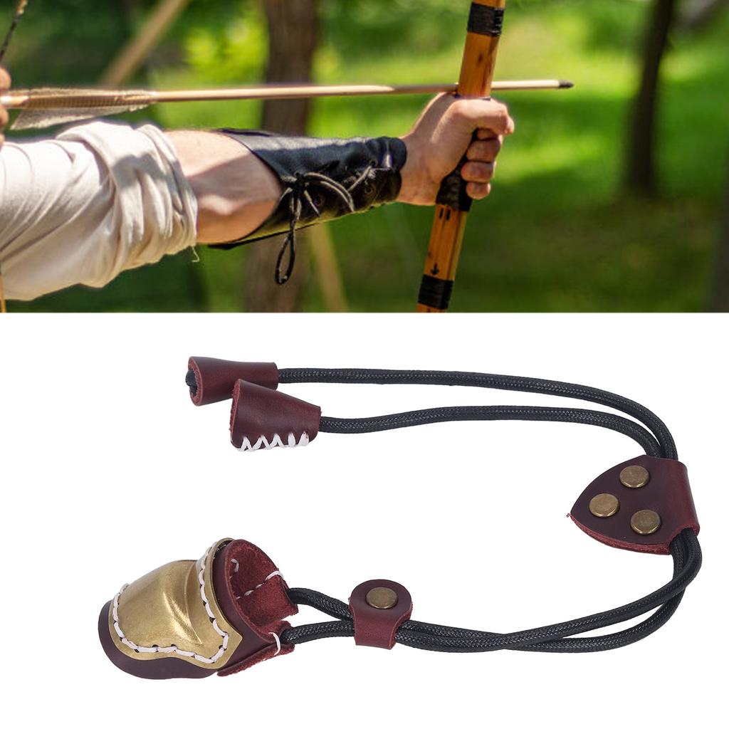 Archery Leather Finger Guard Comfortable Regulating Ergonomic Simple Use Archery Bow Thumb