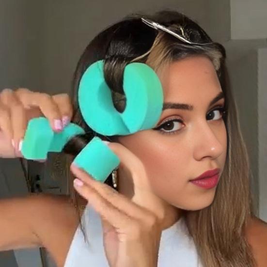 12 шт./компл. губка пушистые бигуди для волос C-образной формы без нагрева для женщин ночные бигуди для сна ленивые девушки влажные сухие короткие длинные волосы завивка инструменты для укладки