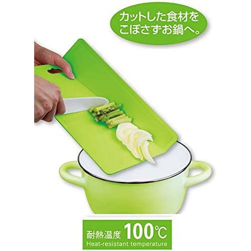 PEARL METAL Гладкая разделочная доска, цвет «Плющево-зеленый», можно мыть в посудомоечной машине, цвета C-2882