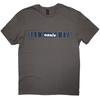 Oasis Unisex T-Shirt: Horizontal Bars Logo (Charcoal Grey) (Medium)