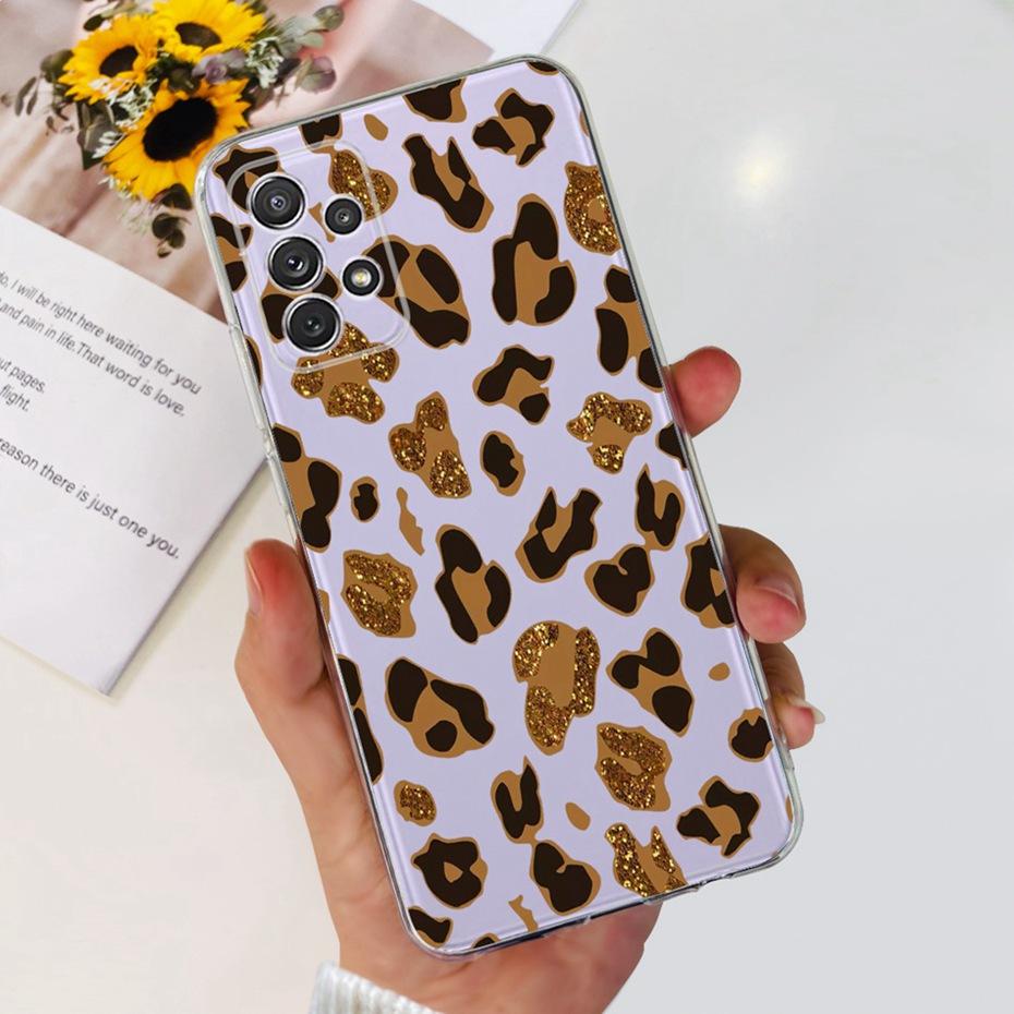 Для Samsung Galaxy A32 SM-A325F Милый Цветочный Кот Чехол для Телефона Для Samsung A32 4G Мягкий Силиконовый ТПУ Задняя Крышка