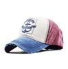 Vintage Distressed Baseball Cap "Jewel Shine" Print Washed Cotton Dad Hat
