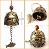 Retro Fish Shape Aeolian Bells Fengshui Bell Creativity Doorbell Garden Decorate Accessories
