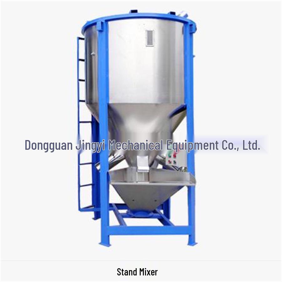 Vertical Stainless Steel Screw Color Mixer - 8000KG Plastic Homogenization Tank