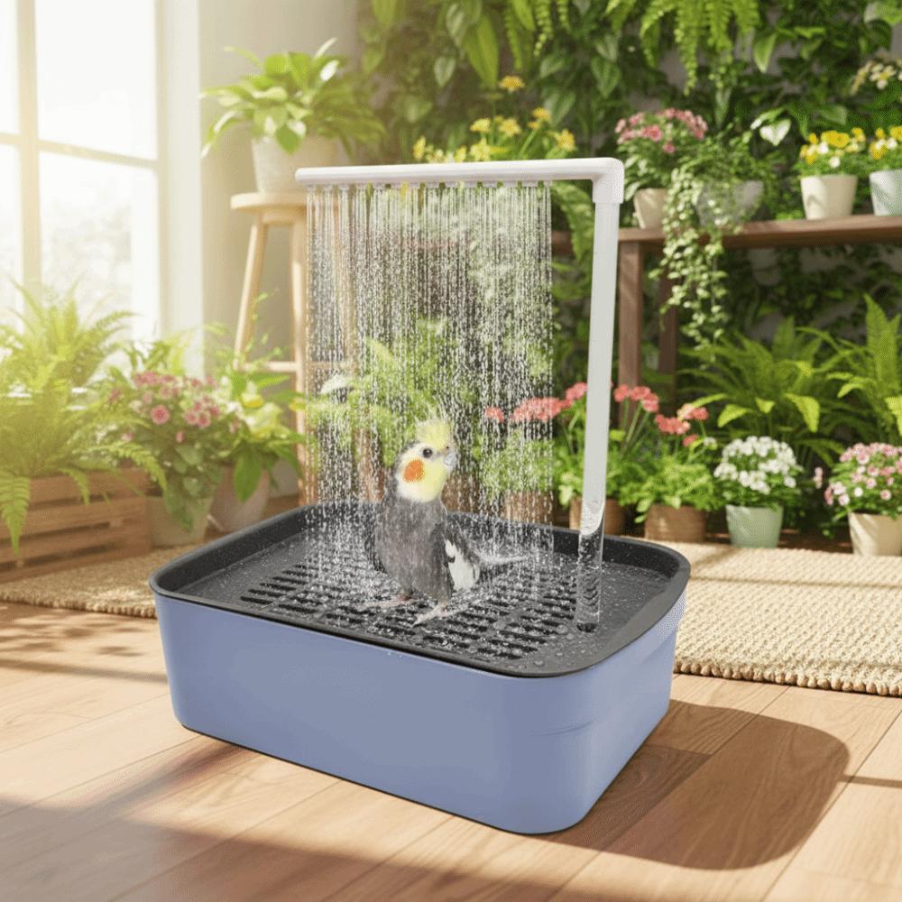 Quiet Operation Parrot Bath Tub USB Electric Circulating Water Bathtub  Parrot Grooming