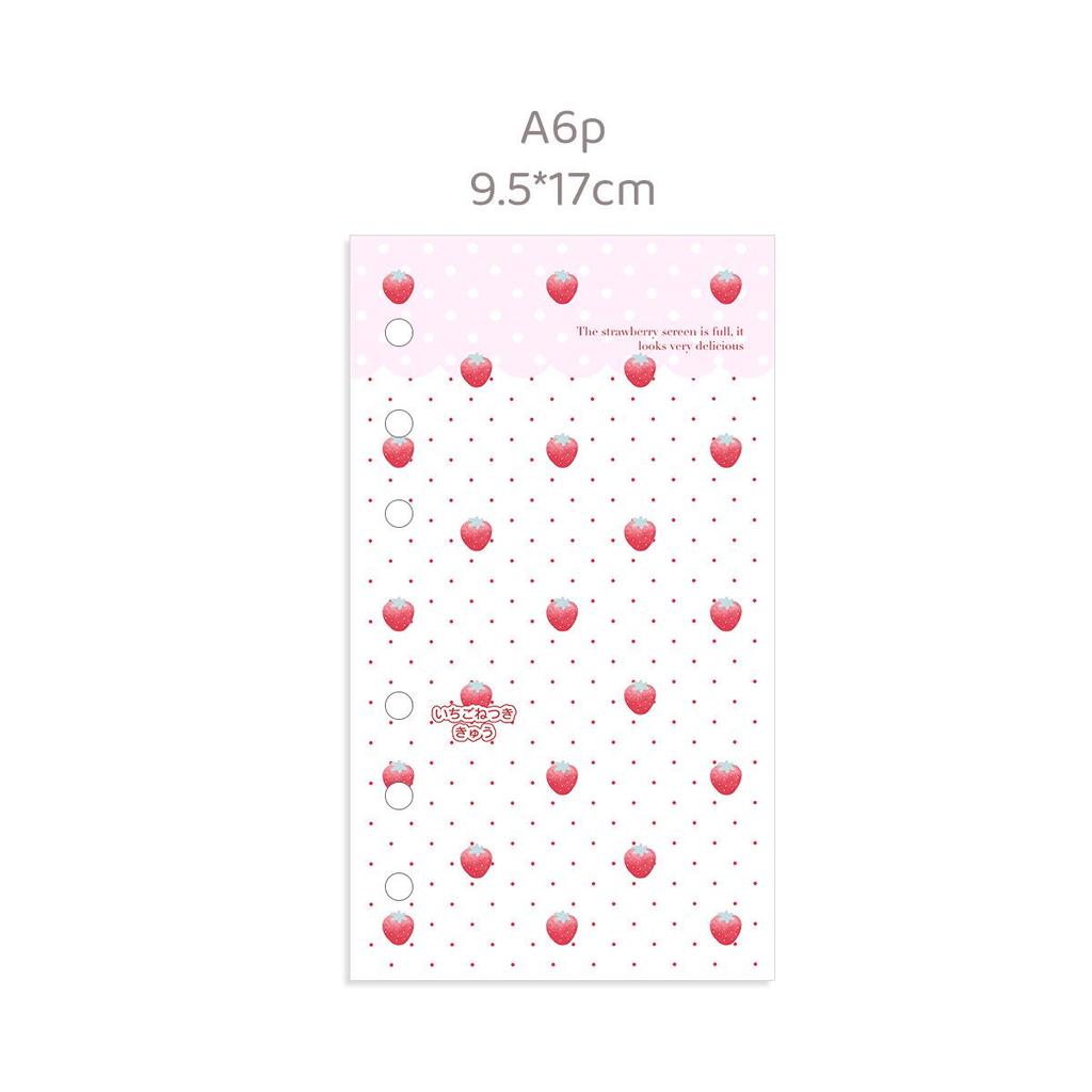 Waka Waka Strawberry Cake Acrylic Planner Dividers - M5/A6/A7 Sizes