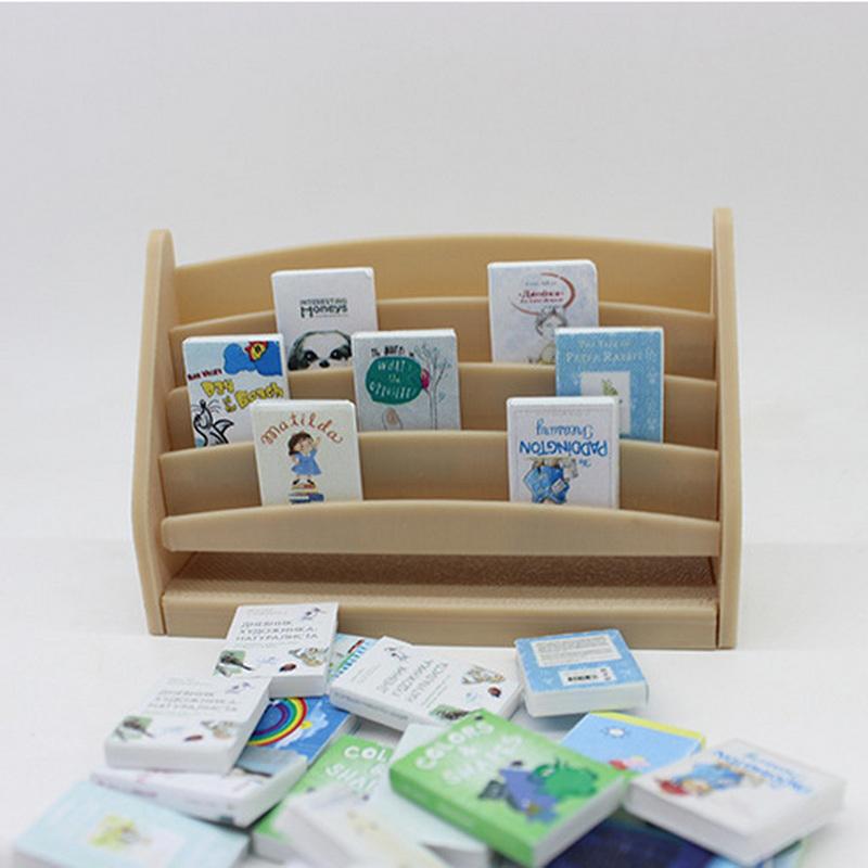 20 шт. 1:12 Миниатюрная книга для кукольного домика, комиксы, маленькие книги, мини-модель, детские игрушки для ролевых игр, аксессуары для кукольного дома