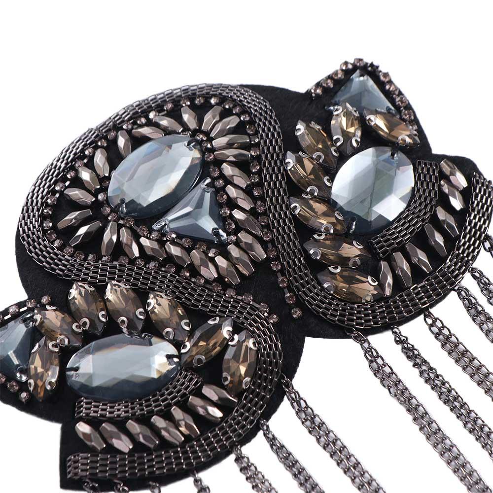 Brooch Shoulder Board Rhinestone Theatre Armband Retro Fringe Shoulder Mark Gift