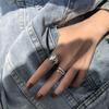 Cold Wind Open Index Finger Ring Female Niche Design Senior Sense of Fashion Personality Tide Cool Index Finger Ring Open Finger Ring Everyday Ring