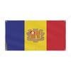 Bannière - Andorre - 60x120cm - Polyester - 6 Œillets - Impression Numérique