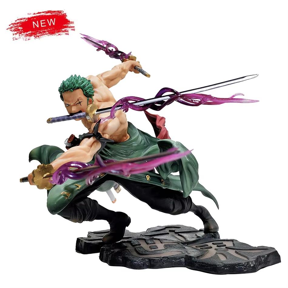 Горячая Фигурка Аниме One Piece 10 см GK Ророноа Зоро Трехлезвийный Sa-maximum Манга Аниме Статуя Модель Действия Коллекционная Модель Игрушка для Детей