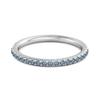 London Blue Topaz Round Eternity Ring - 925 Sterling Silver