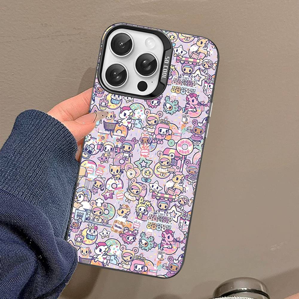 Япония Милый T-Tokidoki Чехол для телефона Для IPhone 16 15 14 13 12 11 Pro Max 17 Plus Цветная Крышка