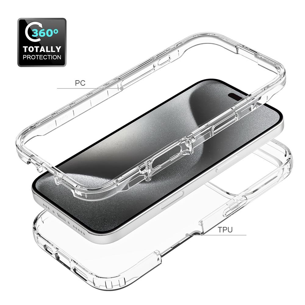 Чехол для iPhone 16 Pro Max, ударопрочный, гибридный, из ТПУ+ПК
