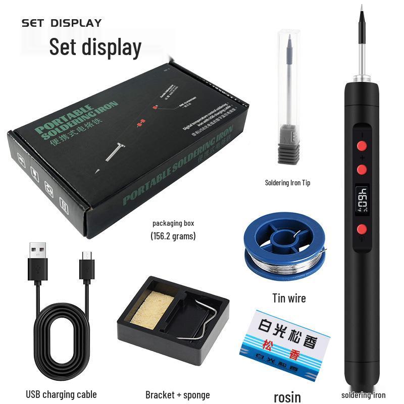 Комплект портативного паяльника USB 5 В 15 Вт для домашней сварки и штамповки пластика