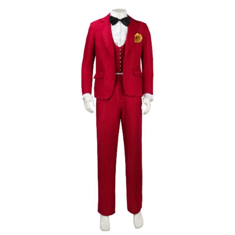 Original Stock Factory Wholesale Dark Wizard Red Suit Halloween Costume Men's Clothing