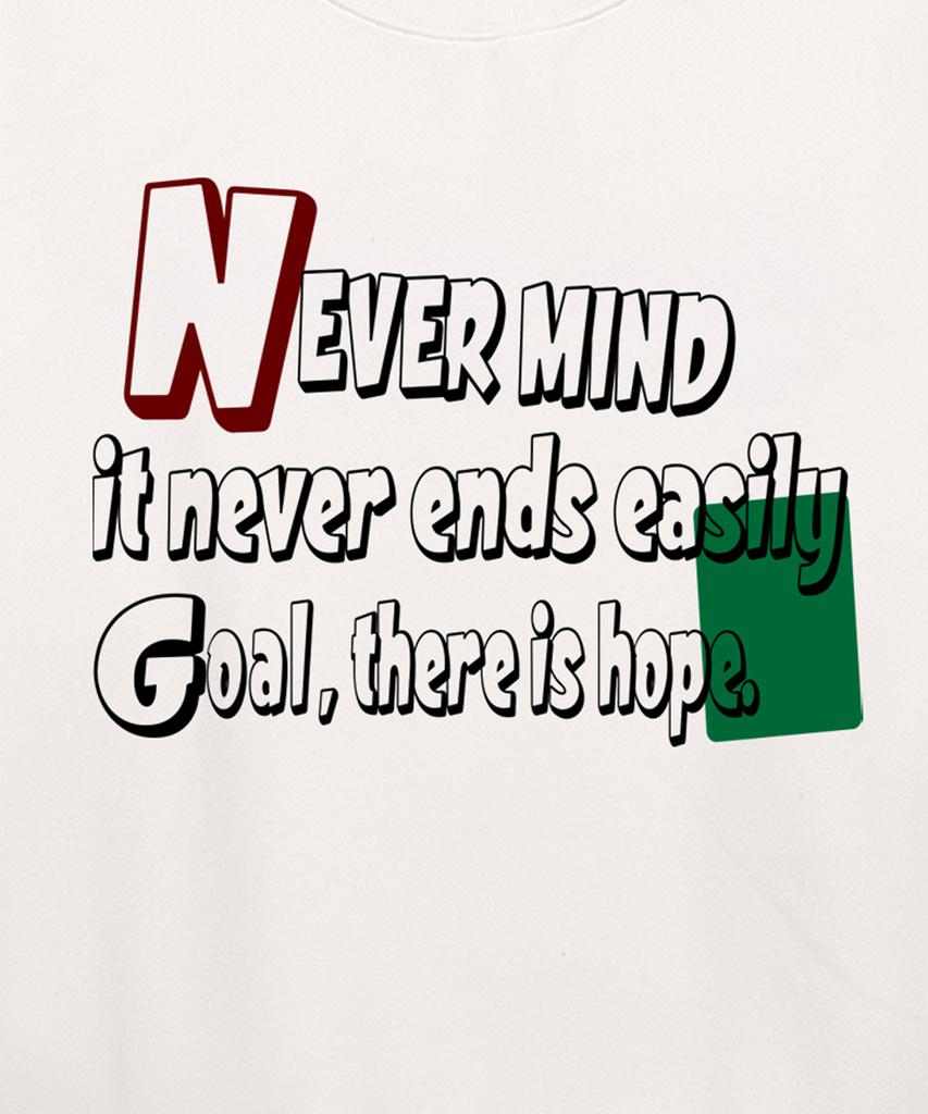 VANNWORKS Never Mind Oversized Sweatshirt (Vls0100) White