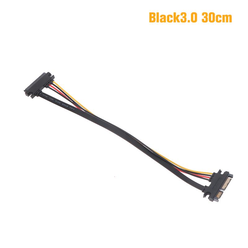 Sata 22 Pin Male To Female Sata Extension Cable SATA 22 Pin Male To Female 7+15 Pin Sata Data Power Combo Cable Hard Disk