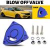 Для 15-21 Civic Honda Blow Plate Vortex Клапан Сброса Проставка Синий Адаптер BOV