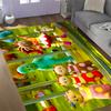 Colorful Friends In The Forest Themed Anti-Slip Rugs - Polyester Home Decor, Suitable for Bedrooms, Living Rooms, Doorways, Studios, and Decorations