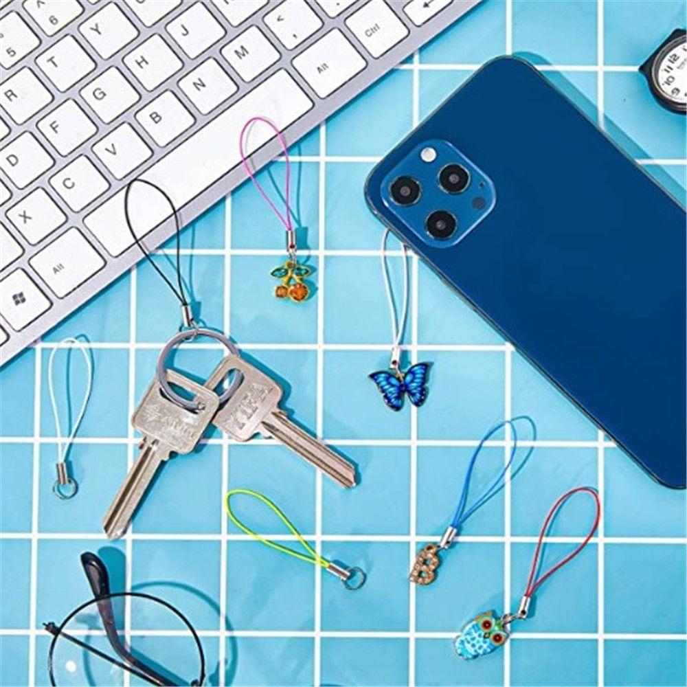 Craft Pendant Lanyard Phone Ring Strap Toys Pendant Clips Cellphone Charm Cords Wire Cord Key Ring