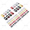 RZUD8 3D Metal Q2 Q4 Letter Badge Rear Giulia Stelvio Trunk Emblem Car Stickers For Alfa Romeo Giulia Stelvio Car Styling Accessories