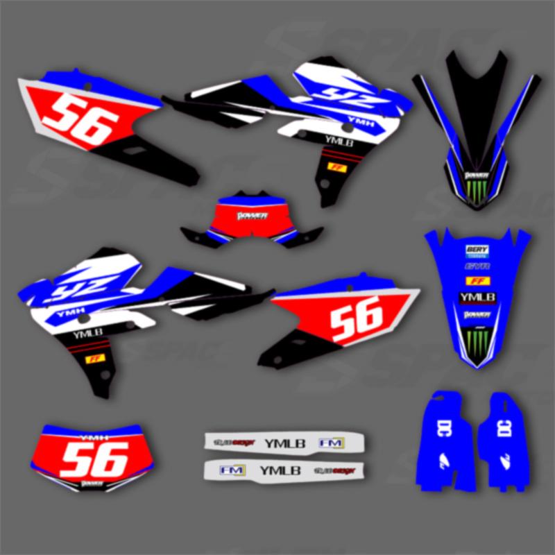 SPACE Custom Motorcycle Graphics Background Decal for YAMAHA 16-18 WRF450, 15-18YZF450X Stickers Kits 001