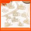 Rhinestone Pearl Mini Hair Claw Retro Diamond Flower Star Women Girls Crab Claw Clip Small Hairpins Hair Crabs Hair Accessories
