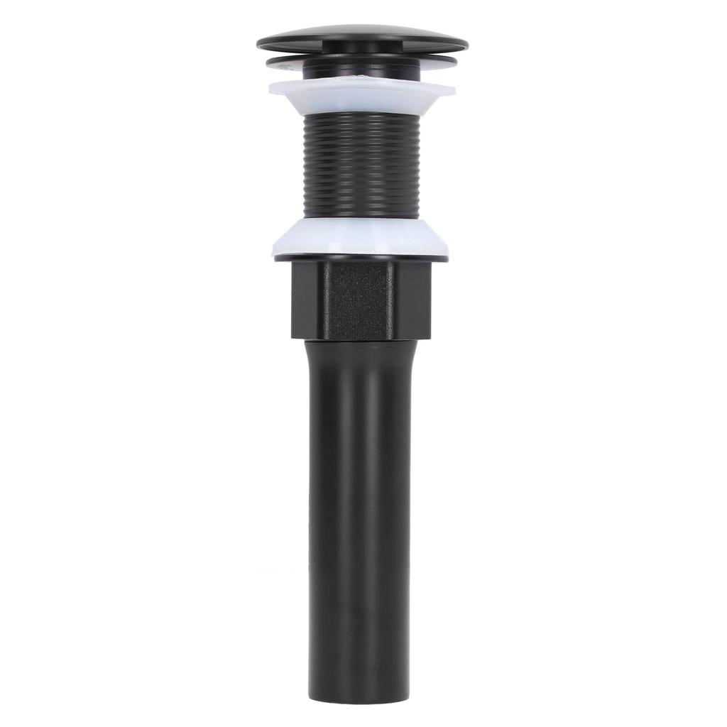 Round Popup Sink Drain Copper Stainless Steel Drain Stopper with Filter Basket Bathroom Accessory for Household