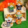 Cartoon Red Panda Plush Keychain Stuffed Red Panda Wearing Sweater Bag Charm with Mini Camera for Backpack Handbag Car Key Accessories