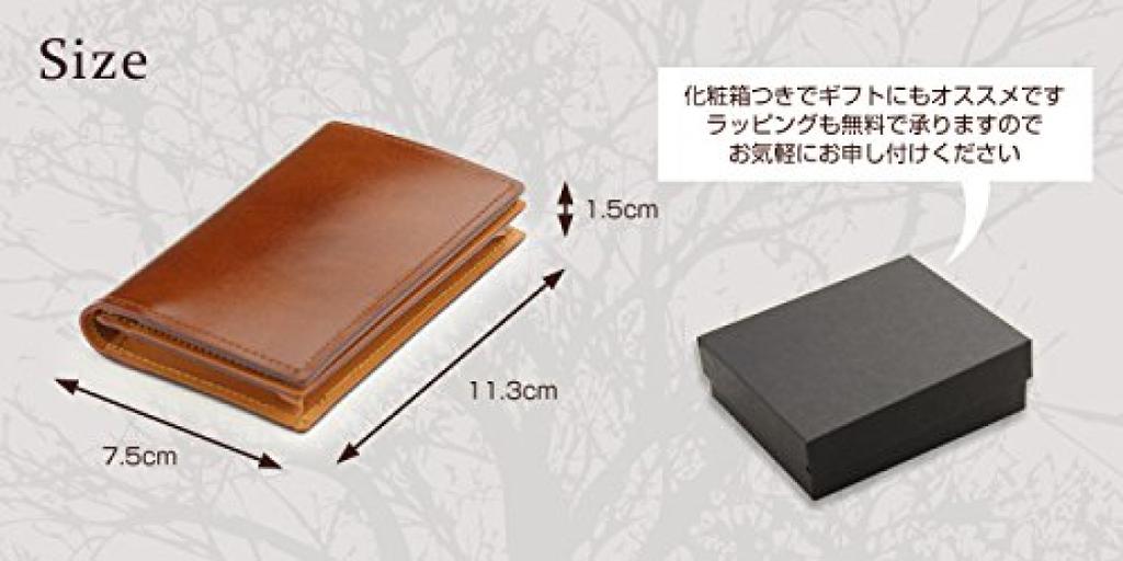 Made In Japan Antique Kip Cowhide Leather Gusset Business Card Holder Gray [Abies]