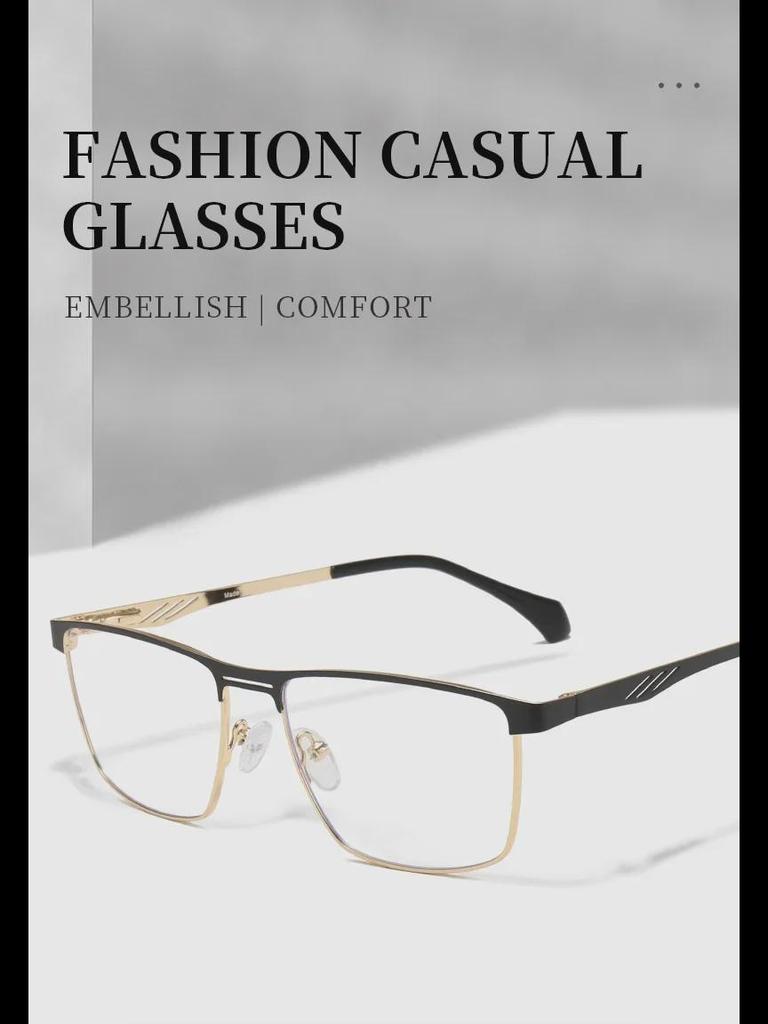 Мужские металлические очки с защитой от синего света — идеально подходят для путешествий, вождения и уличного стиля