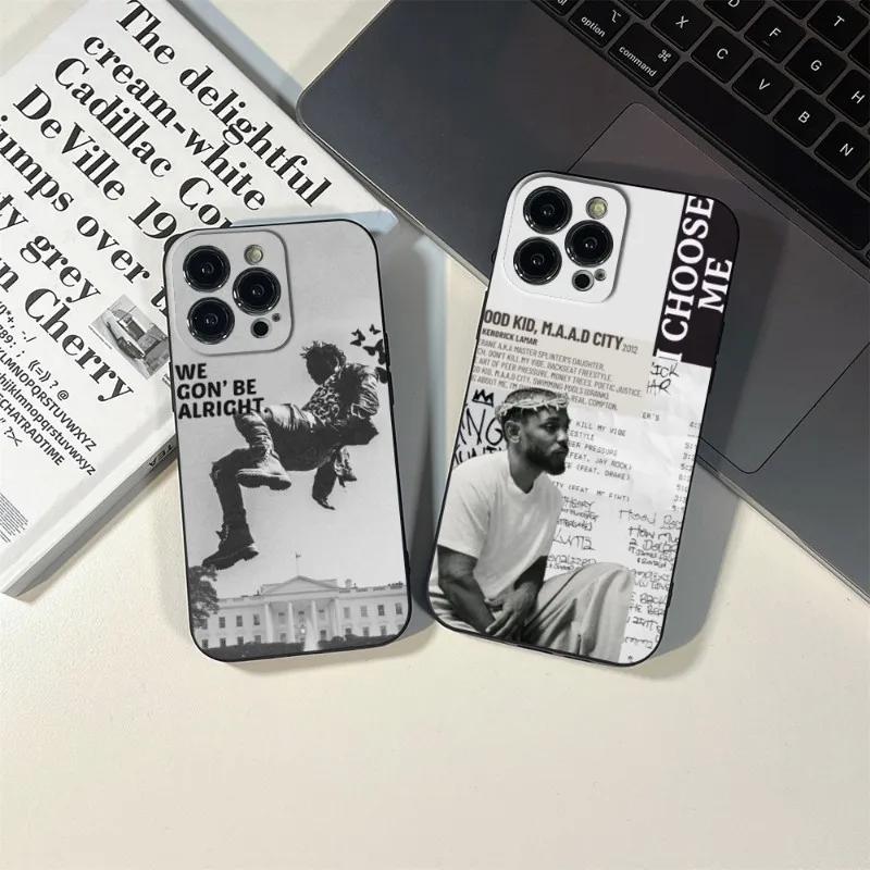 Чехол для телефона Kendrick Lamar Для iPhone 16 promax 15pro 14pro iphone 13 pro iphone 11 12 promax 15Plus XR XS MINI SE Черные Чехлы