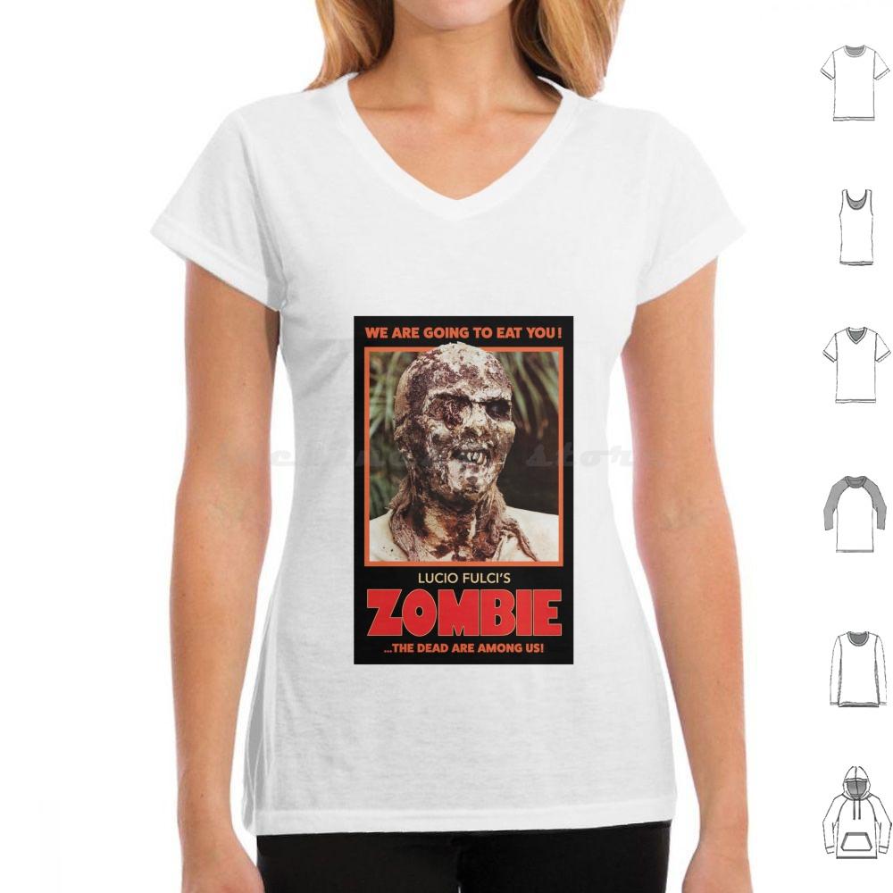 Lucio Fulcis ZombieRed T Shirt 6xl Cotton Cool Tee Luciofulci Fulci Horrormovie Horror Movies Zombies Zombie
