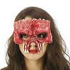 PU Foaming Halloween Mask Half Face Skeleton Mask Funny Halloween Skull Mask  Women