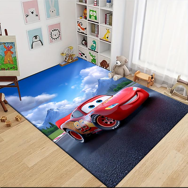 Mcqueen'S Adventure Carpet Rug Soft Washable Antislip Home Living Room Sofa Mats Personalized Christmas Rug