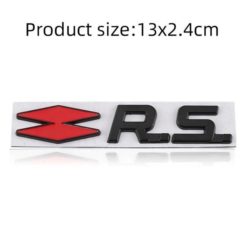 Car Metal GT RS Sport Line Badge Emblem Decals Sticker For Renault Logan Clio Megane 2 3 4 5 Captur Twingo Duster Kadjar Fluence AA11