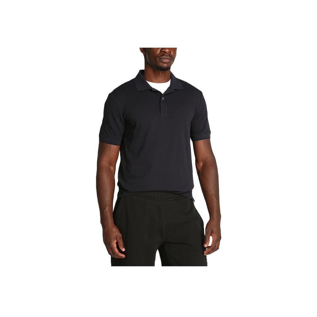 Calvin Klein Однотонная облегающая мужская рубашка-поло Топы Черный K10K114484-BEH