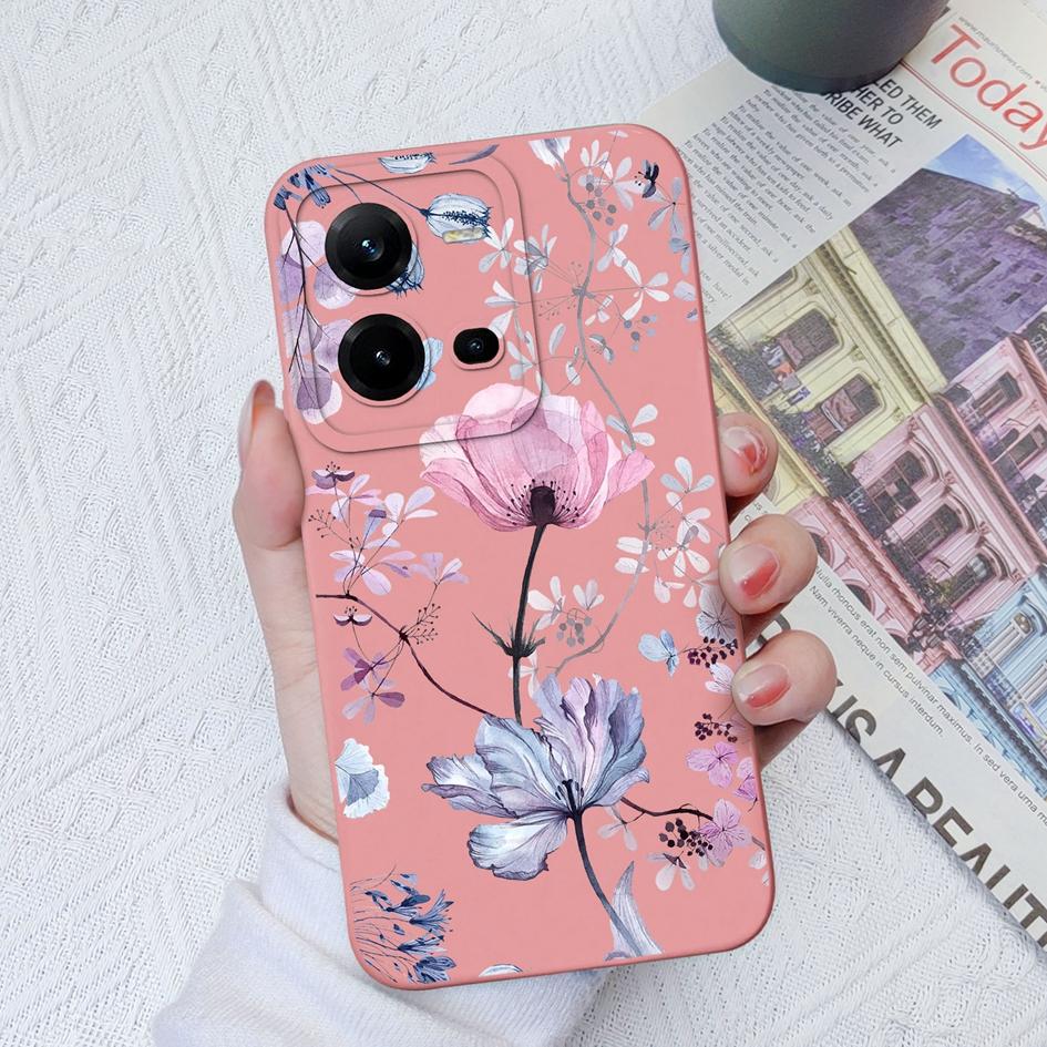 Чехол для телефона Vivo V9 V19 Neo V20SE V21E V23E V25E V27 Pro Z1 Z3 Z5X, модный защитный мягкий силиконовый чехол с цветком авокадо для Vivo, чехол для телефона, бампер