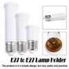 5Pcs E27 To E27 Extender Lamp Holder Lengthened Socket For Led Bulb Base 220V 65-120Mm Accessories White-Shell Converters Bases Diode