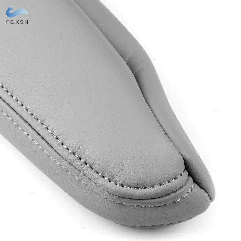 For Land Rover Discovery 3 4 04-16 For Range Rover Sport 05-13 2pcs Car Side Seat Armrest Handle Leather Cover Decor Gray
