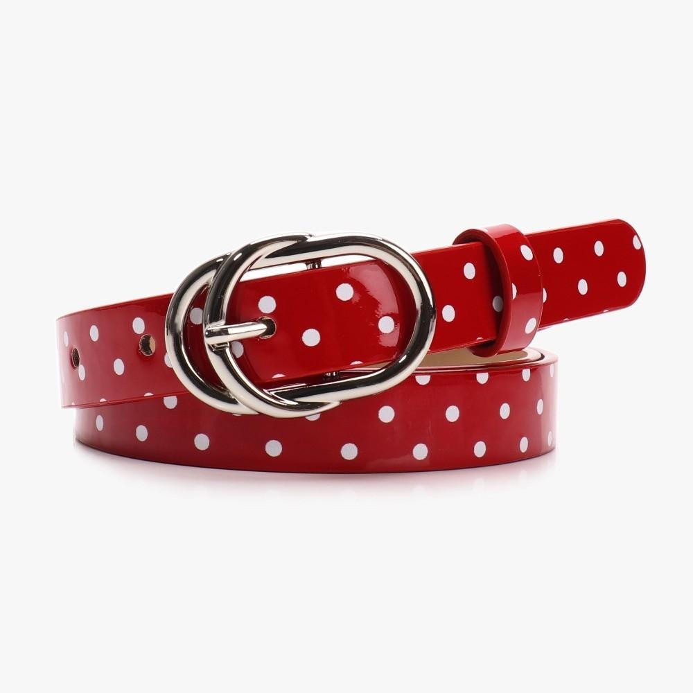 Thin Design Polka Dot Belt Dainty Buckle Dainty Waist Belt Decorative Thin Women Belt For Women