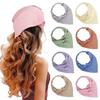 Women Head Scarf Solid Color Hair Accessory with Macaron Pastel Colors Elastic Band Stretchy Versatile Triangular Wrap for Fashion Daily Use Hair Band