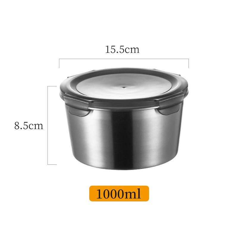 Прямоугольный контейнер для завтрака из нержавеющей стали 304 с крышкой для хранения на кухне